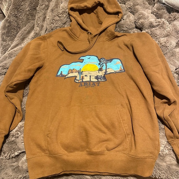 Ariat Other - Ariat Tan Graphic Hoodie for Men